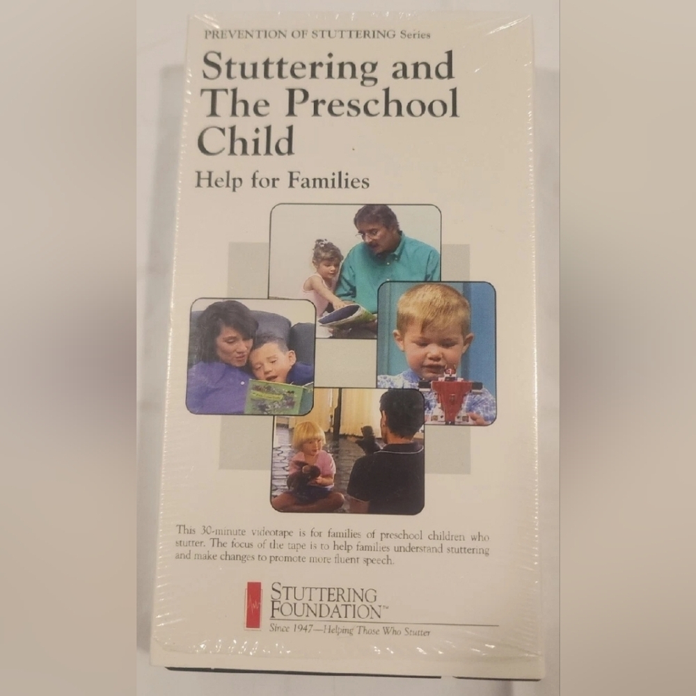 Stuttering and The Preschool Child VHS Sealed Brand New